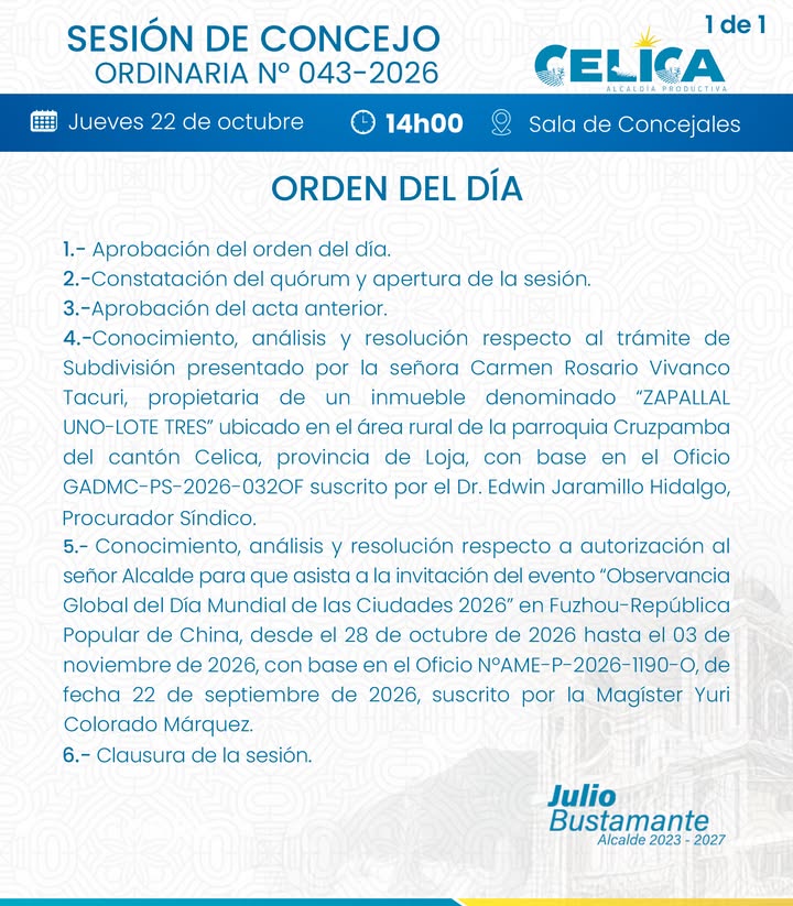 Alcaldía de Celica 